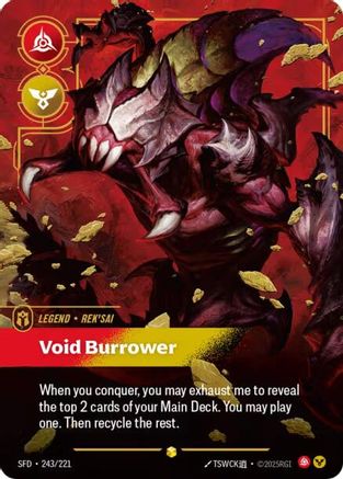 Rek'sai, Void Burrower (Overnumbered) (243/221) - Spiritforged Foil