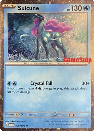Suicune (Cosmos Holo) (Gamestop Exclusive) (26) Promo Holofoil