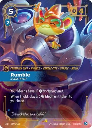 Rumble, Scrapper (Alternate Art) (089a/221) - Spiritforged Foil
