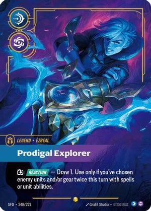 Ezreal - Prodigal Explorer (Overnumbered) (248/221) - Spiritforged Foil (Cabinet-NM)