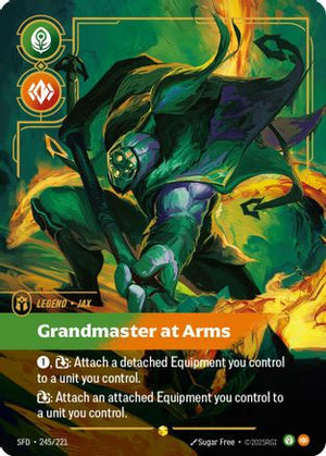 Jax - Grandmaster At Arms (Overnumbered) (245/221) - Spiritforged Foil (Cabinet-NM)