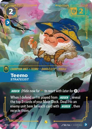 Teemo, Strategist (Overnumbered) (230/221) - Spiritforged Foil