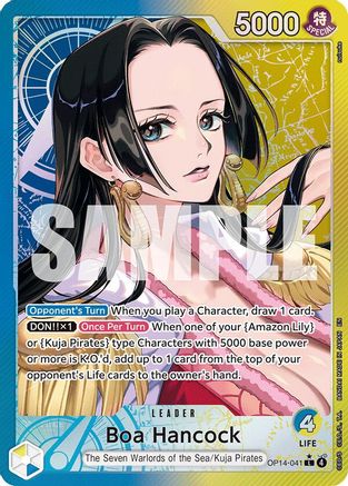 Boa Hancock - OP14-041 (Alternate Art) (OP14-041) - The Azure Sea's Seven Foil (Cabinet-NM)