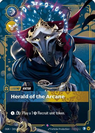 Viktor, Herald of the Arcane (Metal) (Best Of) (265/298) - Riftbound Organized Play Promotional Cards Foil