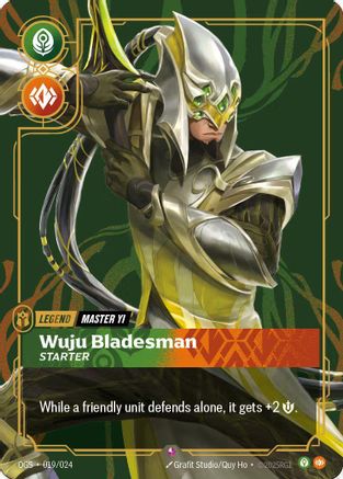 Master Yi, Wuju Bladesman (Metal) (Best Of) (019/024) - Riftbound Organized Play Promotional Cards Foil