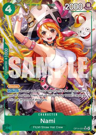 Nami (Alternate Art) (OP14-031) - The Azure Sea's Seven Foil (Cabinet-NM)
