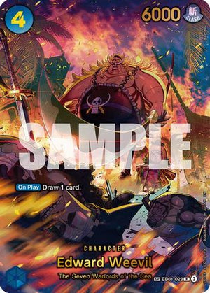 Edward Weevil - EB01-023 (SP) (Alternate Art) (EB01-023) - The Azure Sea's Seven Foil (Cabinet-NM)