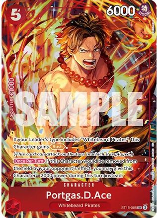 Portgas.D.Ace (Illustration Box Vol.5) (ST15-005) - One Piece Promotion Cards Foil