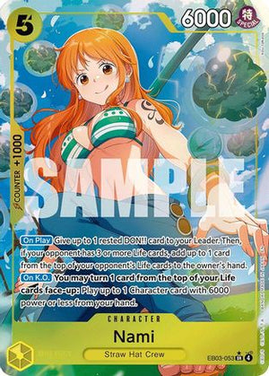 Nami (053) (Alternate Art) (EB03-053) - Extra Booster: One Piece Heroines Edition Foil (Cabinet-NM)