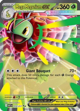 Mega Meganium ex - 010/217 (10) Double Rare Holofoil
