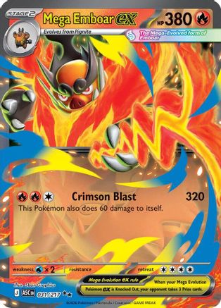 Mega Emboar ex - 031/217 (31) Double Rare Holofoil