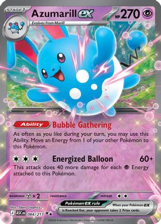 Azumarill ex (84) Double Rare Holofoil