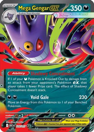 Mega Gengar ex - 125/217 (125) Double Rare Holofoil