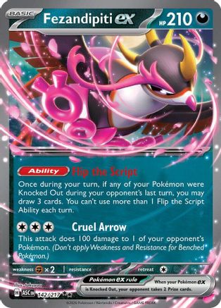 Fezandipiti ex - 142/217 (142) Double Rare Holofoil