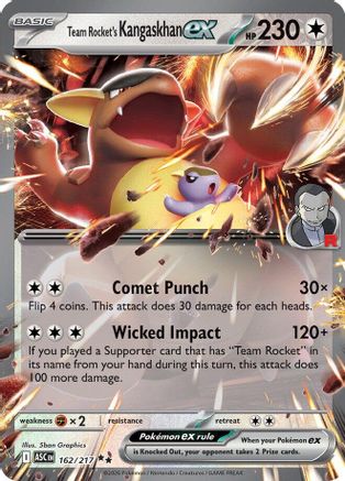 Team Rocket's Kangaskhan ex (162) Double Rare Holofoil