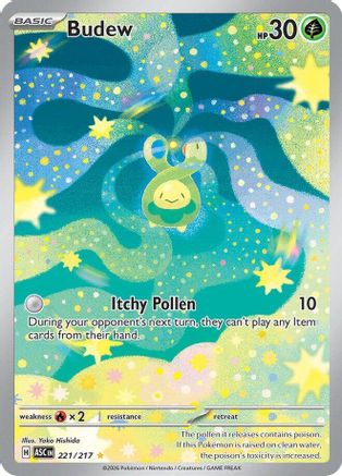 Budew - 221/217 (221) Illustration Rare Holofoil