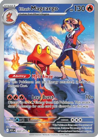 Ethan's Magcargo - 222/217 (222) Illustration Rare Holofoil