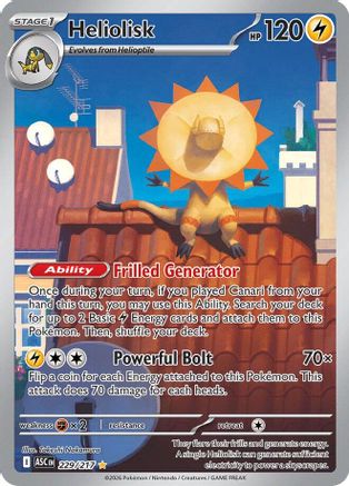 Heliolisk - 229/217 (229) Illustration Rare Holofoil