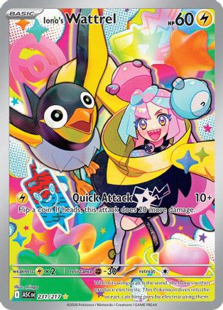 Iono's Wattrel - 231/217 (231) Illustration Rare Holofoil