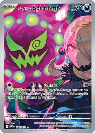 Cynthia's Spiritomb - 244/217 (244) Illustration Rare Holofoil