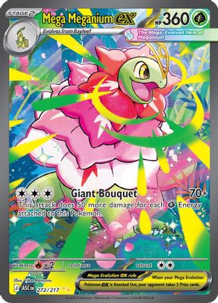 Mega Meganium ex - 272/217 (272) Special Illustration Rare Holofoil (Cabinet-NM)