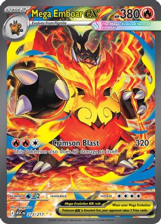 Mega Emboar ex - 273/217 (273) Special Illustration Rare Holofoil