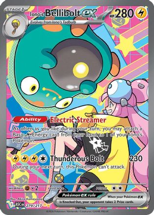 Iono's Bellibolt ex - 279/217 (279) Special Illustration Rare Holofoil (Cabinet-NM)