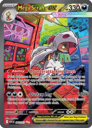 Mega Scrafty ex - 285/217 Special Illustration Rare Holofoil (Cabinet-NM)