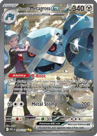 Steven's Metagross ex (289) Special Illustration Rare Holofoil