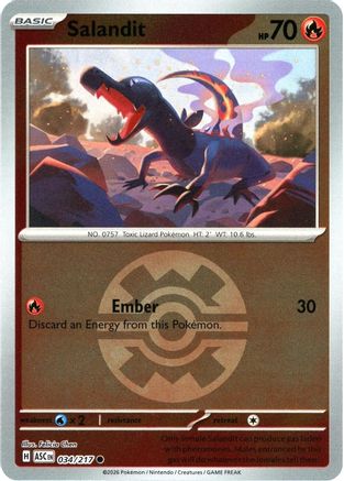 Salandit (Quick Ball) (34) Common Reverse Holofoil