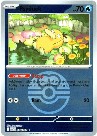 Psyduck - 039/217 (Love Ball) (39) Common Reverse Holofoil
