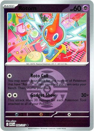 Rotom (Dusk Ball) (92) Common Reverse Holofoil