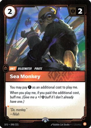 Sea Monkey (098/221) - Riftbound Organized Play Promotional Cards Foil
