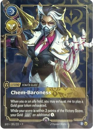 Renata Glasc - Chem-Baroness (Metal) (201/221) - Riftbound Organized Play Promotional Cards Foil