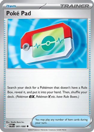 Poke Pad - 081/088 (81) Uncommon Reverse Holofoil