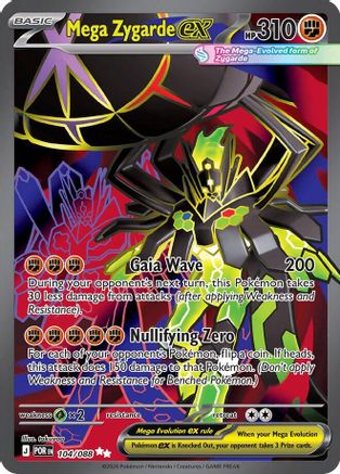 Mega Zygarde ex - 104/088 (104) Ultra Rare Holofoil