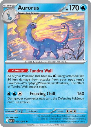 Aurorus - 024/088 (24) Rare Reverse Holofoil