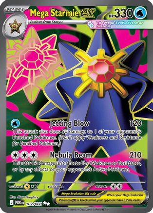 Mega Starmie ex - 102/088 (102) Ultra Rare Holofoil