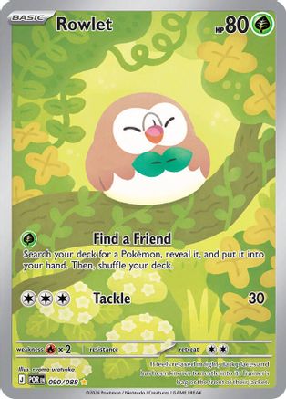 Rowlet - 090/088 (90) Illustration Rare Holofoil
