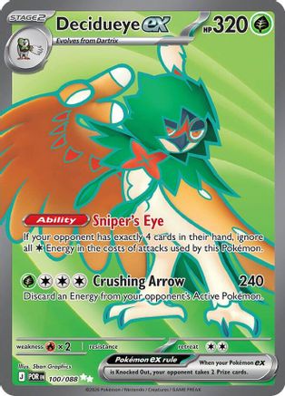 Decidueye ex - 100/088 (100) Ultra Rare Holofoil