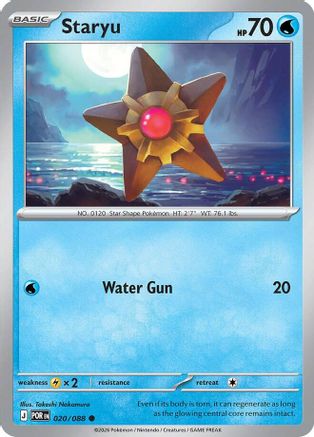 Staryu (20) Common Reverse Holofoil