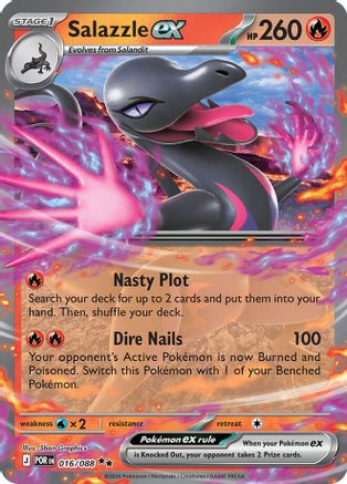 Salazzle ex - 016/088 (16) Double Rare Holofoil