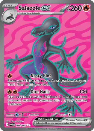 Salazzle ex - 101/088 (101) Ultra Rare Holofoil