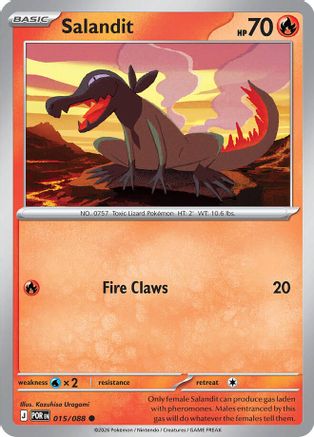 Salandit (15) Common Reverse Holofoil