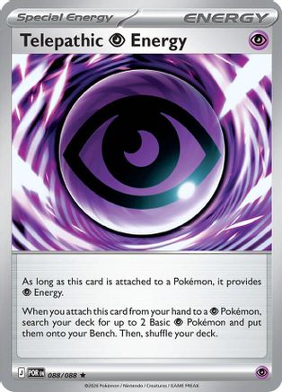 Telepathic Psychic Energy (88) Rare Reverse Holofoil