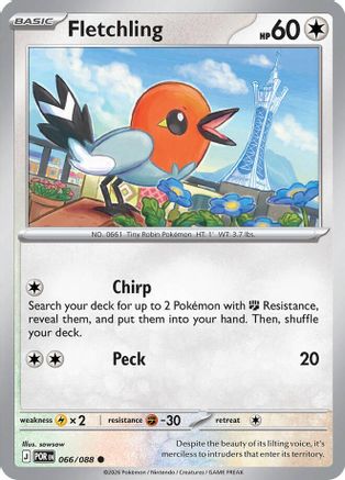 Fletchling (66) Common Reverse Holofoil