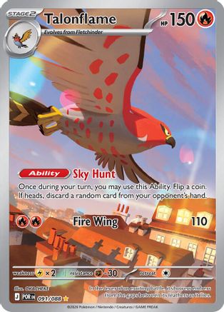 Talonflame - 091/088 (91) Illustration Rare Holofoil