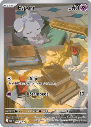 Espurr - 095/088 (95) Illustration Rare Holofoil