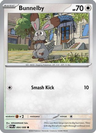Bunnelby (64) Common Reverse Holofoil