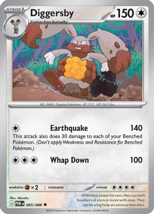 Diggersby (65) Uncommon Reverse Holofoil